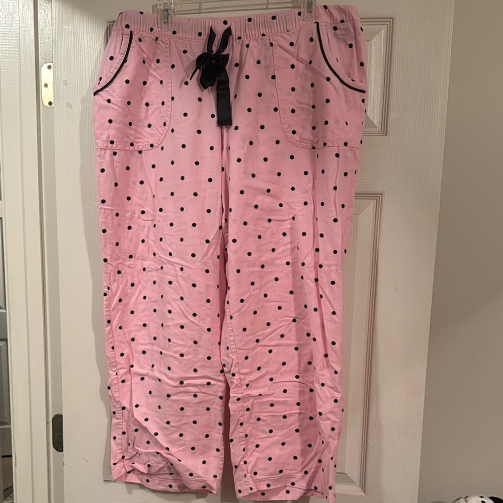 Pink Polka Dot Women’s Pajama Pants
